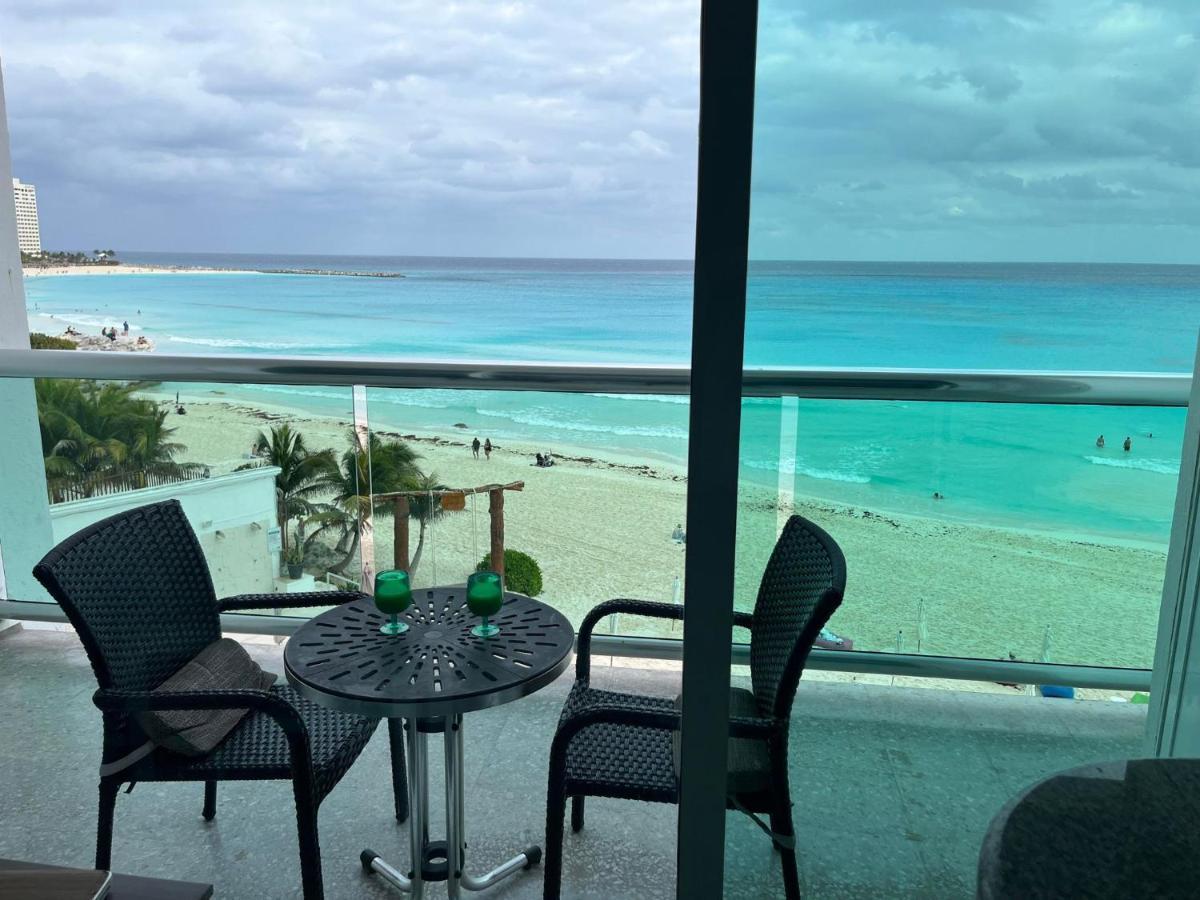 Ocean Seaview Dream 1 Bedroom Beachfront Condo Cancún Exterior foto